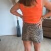 Jupe short léopard - Modèle Jodie