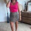 Jupe short léopard - Modèle Jodie