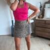 Jupe short léopard - Modèle Jodie