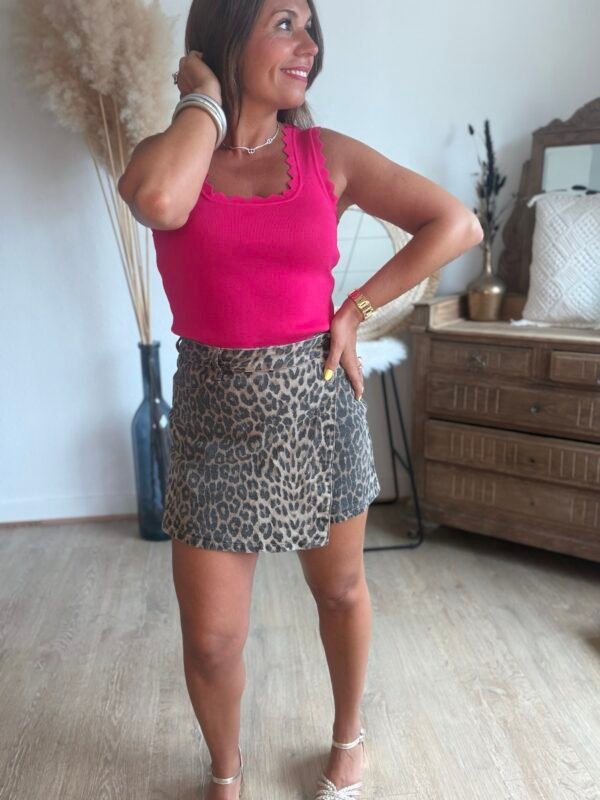 Jupe short léopard - Modèle Jodie
