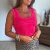 TOP EN MAILLE MAGENTA Top en maille fushia - Modèle Charlotte