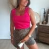 Jupe short léopard - Modèle Jodie
