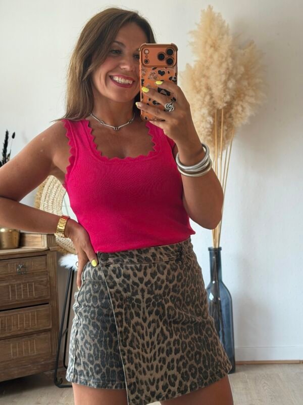 Jupe short léopard - Modèle Jodie