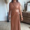 Robe longue terracota - Modèle Palma