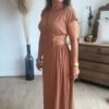 Robe longue terracota - Modèle Palma