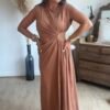Robe longue terracota - Modèle Palma