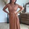 Robe longue terracota - Modèle Palma