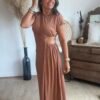 Robe longue terracota - Modèle Palma
