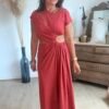 ROBE PALMA BRIQUE Robe longue Terracota - Modèle Palma