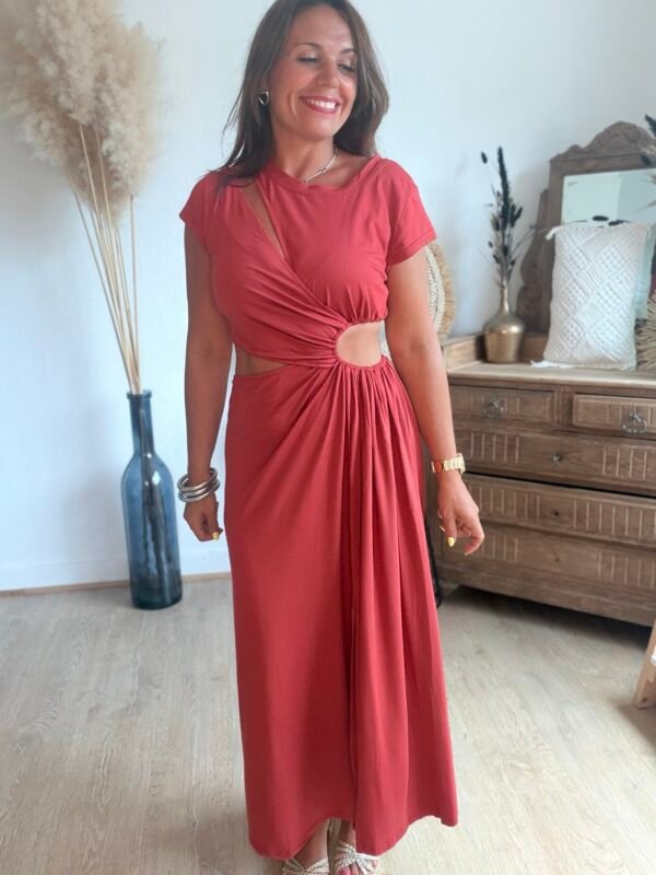 ROBE PALMA BRIQUE Robe longue Terracota - Modèle Palma