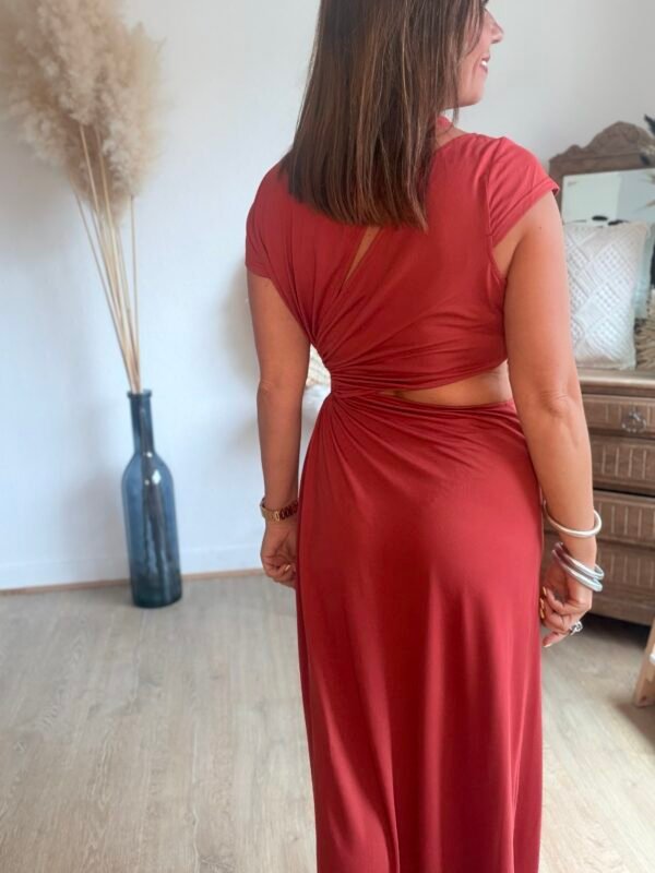 ROBE LONGUE BRIQUE Robe longue Terracota - Modèle Palma