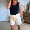 Short en jean blanc - Modèle Valmy