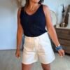 Short en jean blanc - Modèle Valmy