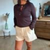 Pull fin chocolat - Modèle Taylor