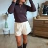Pull fin chocolat - Modèle Taylor