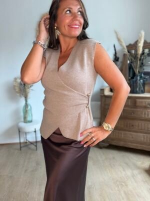 img_0621-2 Top sans manches taupe - Modèle Oliver