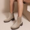 Bottines taupe  - Modèle Cathy