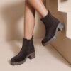 Bottines chocolat - Modèle Cathy
