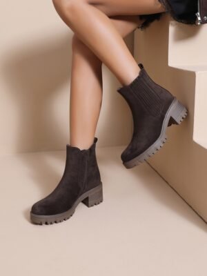 Bottines chocolat - Modèle Cathy