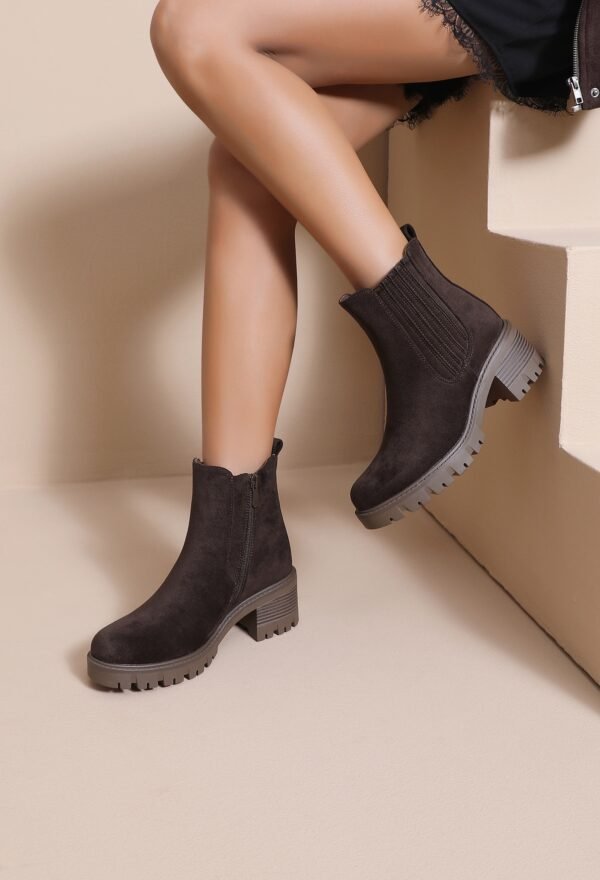 Bottines chocolat - Modèle Cathy