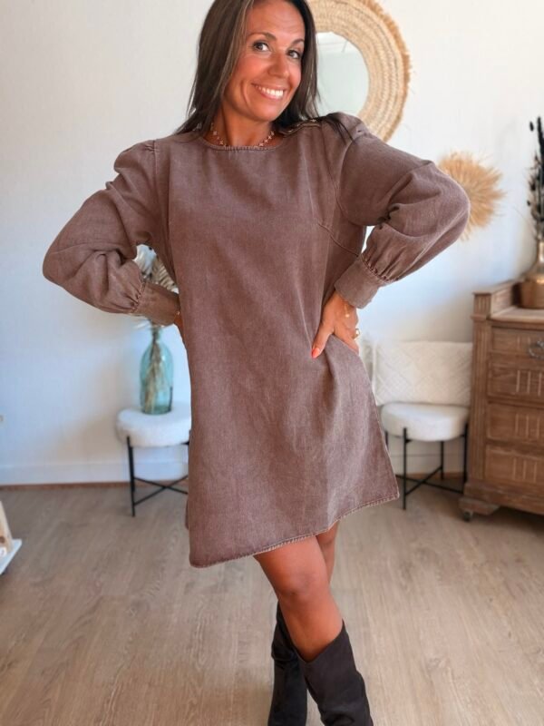 Robe Denim chocolat - Modèle Jacob