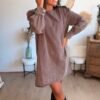 Robe Denim chocolat - Modèle Jacob