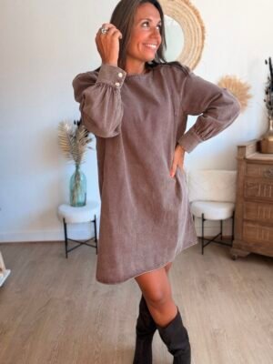 Robe Denim chocolat - Modèle Jacob