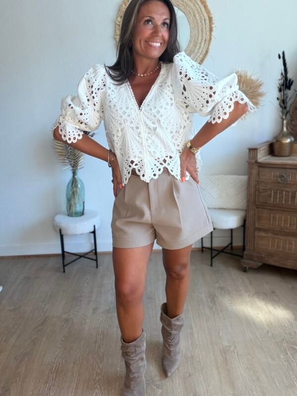Short de tailleur taupe - Modèle Simon