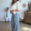 Jean Wide Leg  bleu - Modèle Molly