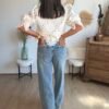 Jean Wide Leg  bleu - Modèle Molly