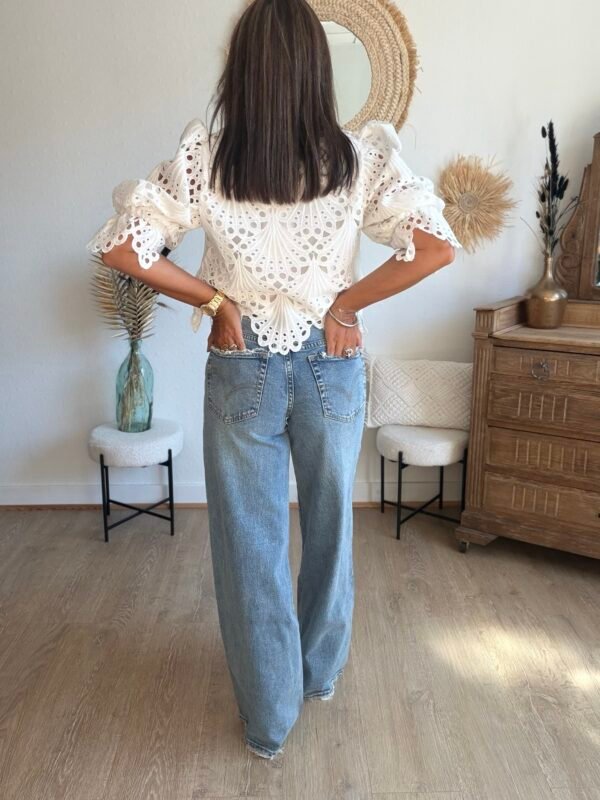 Jean Wide Leg  bleu - Modèle Molly