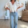 Jean Wide Leg  bleu - Modèle Molly