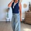Top sans manches bleu marine - Modèle Ricky