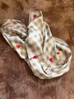 Petit foulard carré taupe