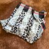 Petit foulard carré léopard