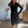 Bermuda tailleur noir - Modèle Dana