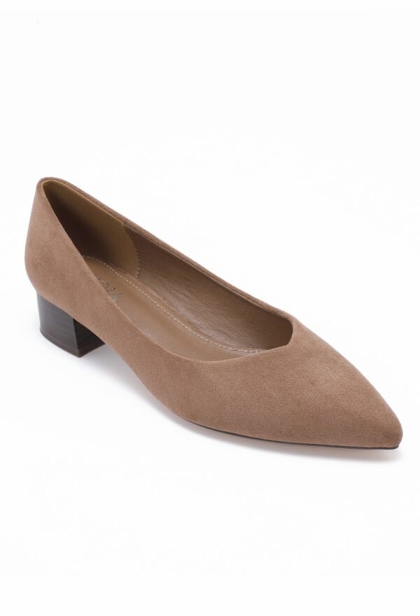 Escarpin à talon camel - Modèle Aurore