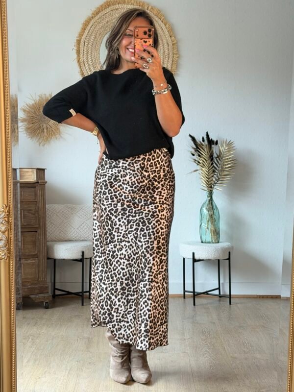 Pull manches 3/4 noir - Modèle Billie