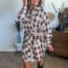 Robe chemise à carreaux - Modèle Max