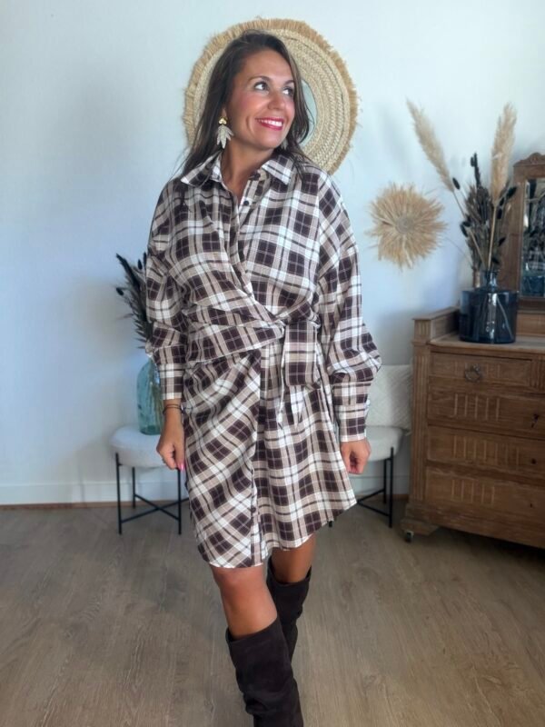 Robe chemise à carreaux - Modèle Max