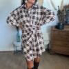 Robe chemise à carreaux - Modèle Max