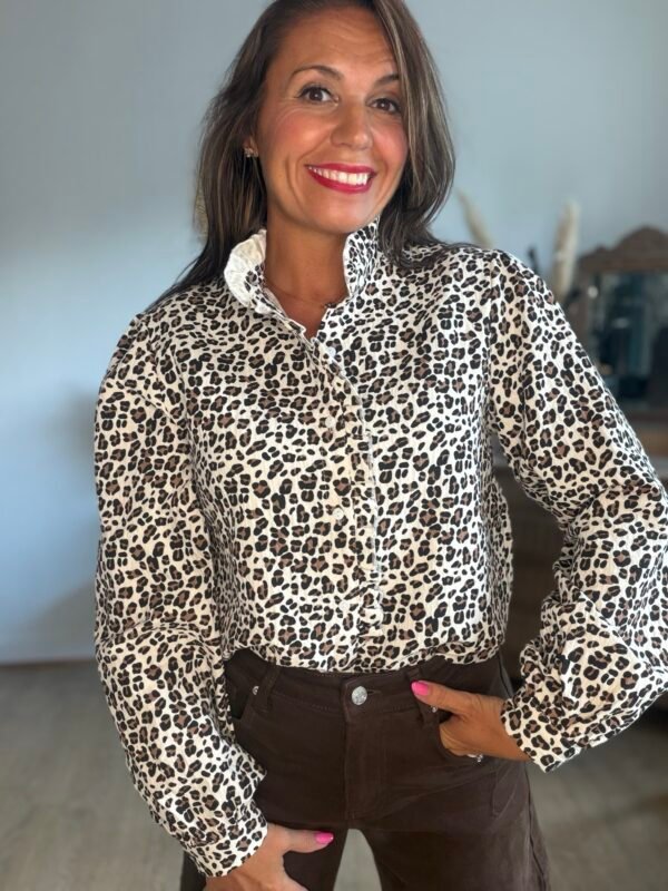 Chemise léopard - Modèle Sandra