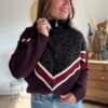 img_1996 Gilet Zippé Léopard & Bordeaux- Modèle Valeria