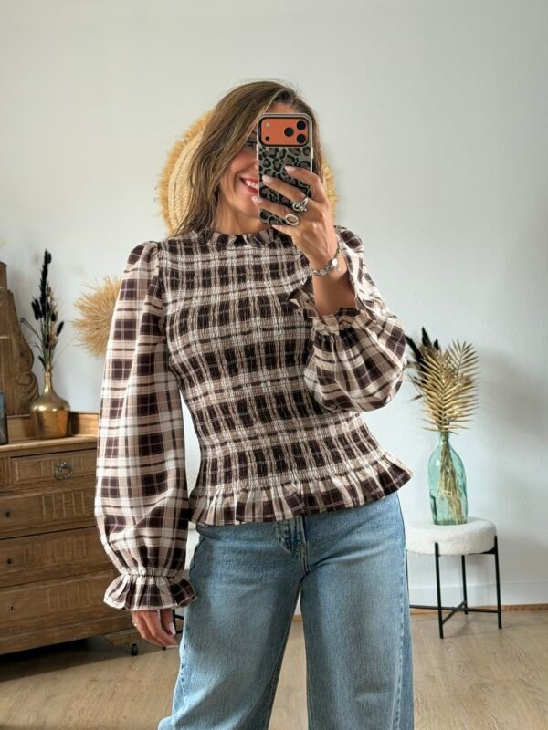 img_2544 Blouse à Carreaux Smockée- Modèle Brett