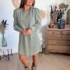 Robe courte Denim kaki - Modèle Jenna