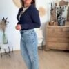 img_3134 Jean Mom fit Stretch Effet Délavé - Modèle Jenna