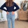 img_3139 Jean Mom fit Stretch Effet Délavé - Modèle Jenna