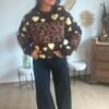 PULL JACQUART LEOPARD Pull jacquard léopard - Modèle Juliette