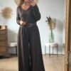 Pantalon Palazzo marron - Modèle Anna