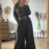 Pantalon Palazzo marron - Modèle Anna